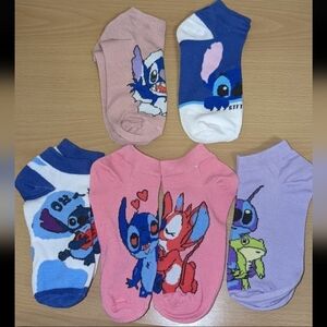 9 Colorful Stitch Ankle Socks Set